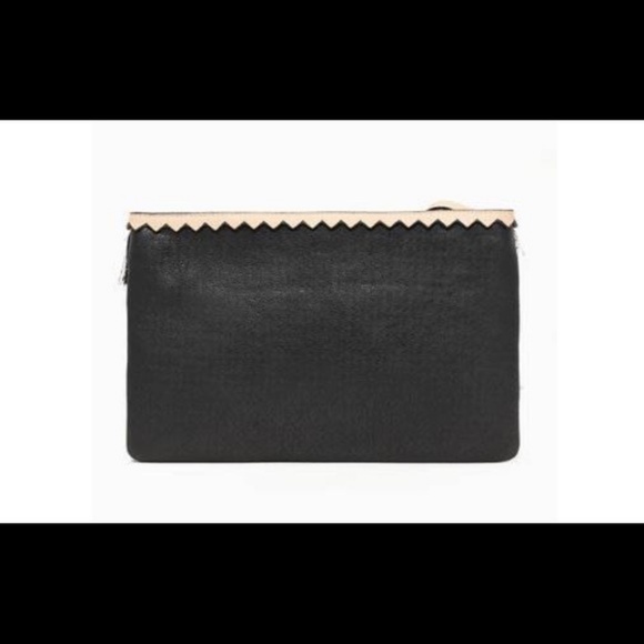 Stella & Dot | Eloise Blush+Black Fringe Clutch Retired - Picture 5 of 7